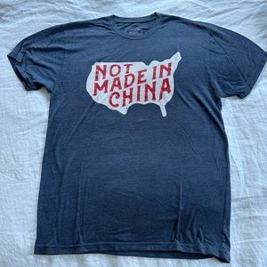 Tyson Lamb Not Made In America Navy T-Shirt